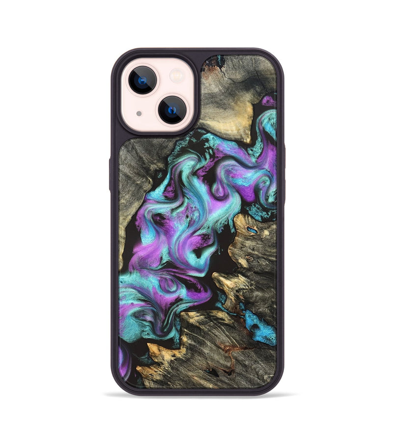 iPhone 14 Wood Phone Case - Almeda (Purple, 822179)