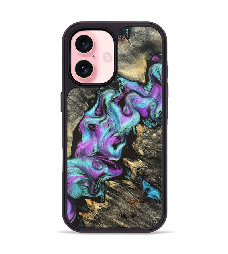 iPhone 16 Wood Phone Case - Almeda (Purple, 822179)