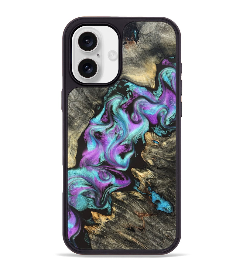 iPhone 16 Plus Wood Phone Case - Almeda (Purple, 822179)