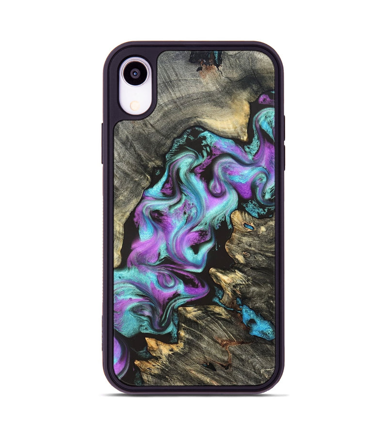 iPhone Xr Wood Phone Case - Almeda (Purple, 822179)