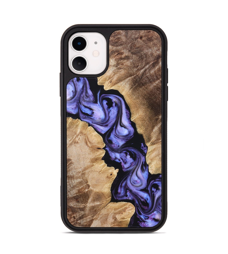 iPhone 11 Wood Phone Case - Melody (Purple, 822181)