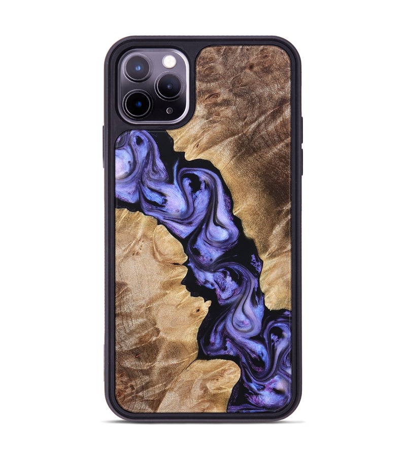 iPhone 11 Pro Max Wood Phone Case - Melody (Purple, 822181)