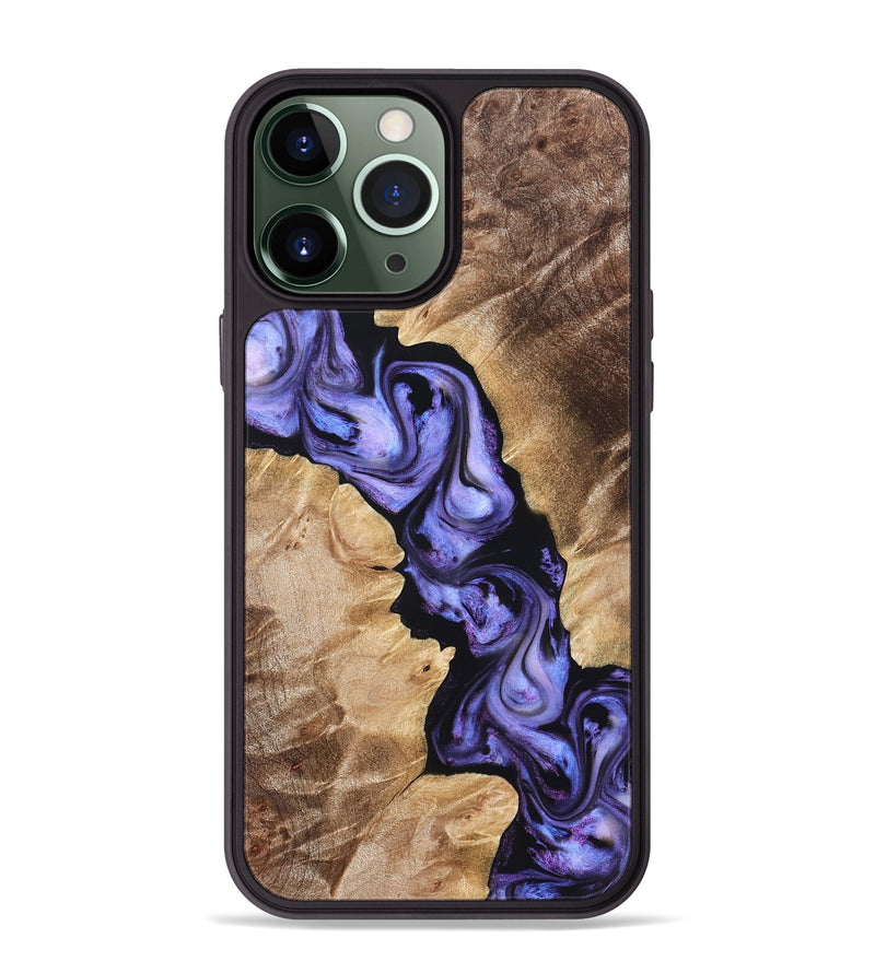 iPhone 13 Pro Max Wood Phone Case - Melody (Purple, 822181)