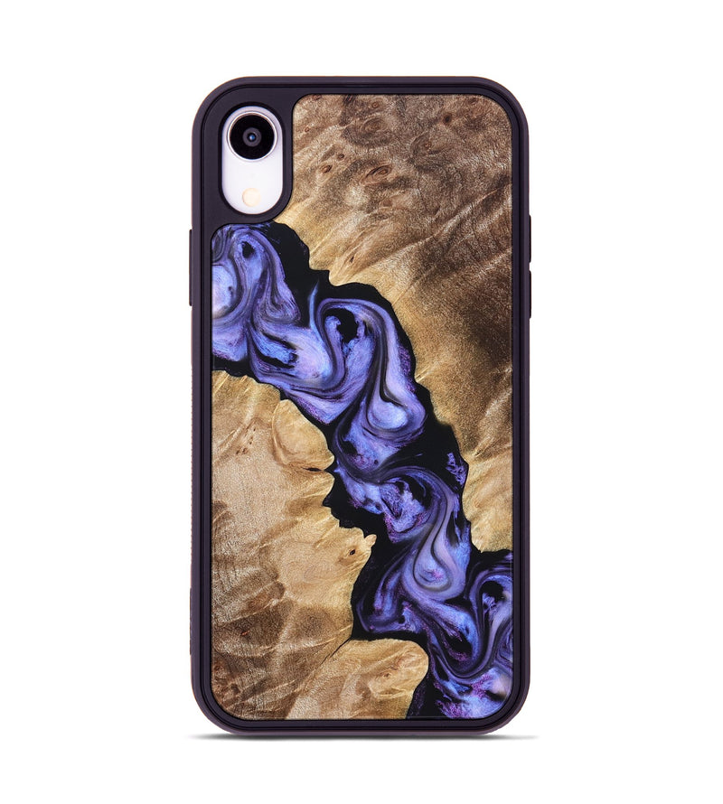 iPhone Xr Wood Phone Case - Melody (Purple, 822181)