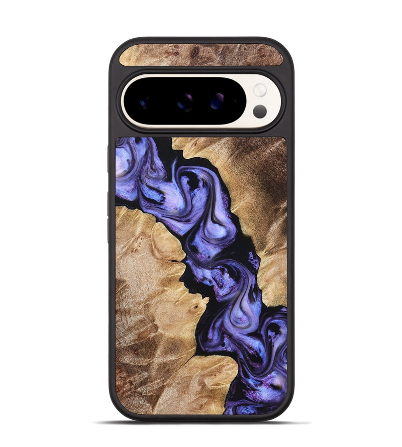 Pixel 9 Wood Phone Case - Melody (Purple, 822181)