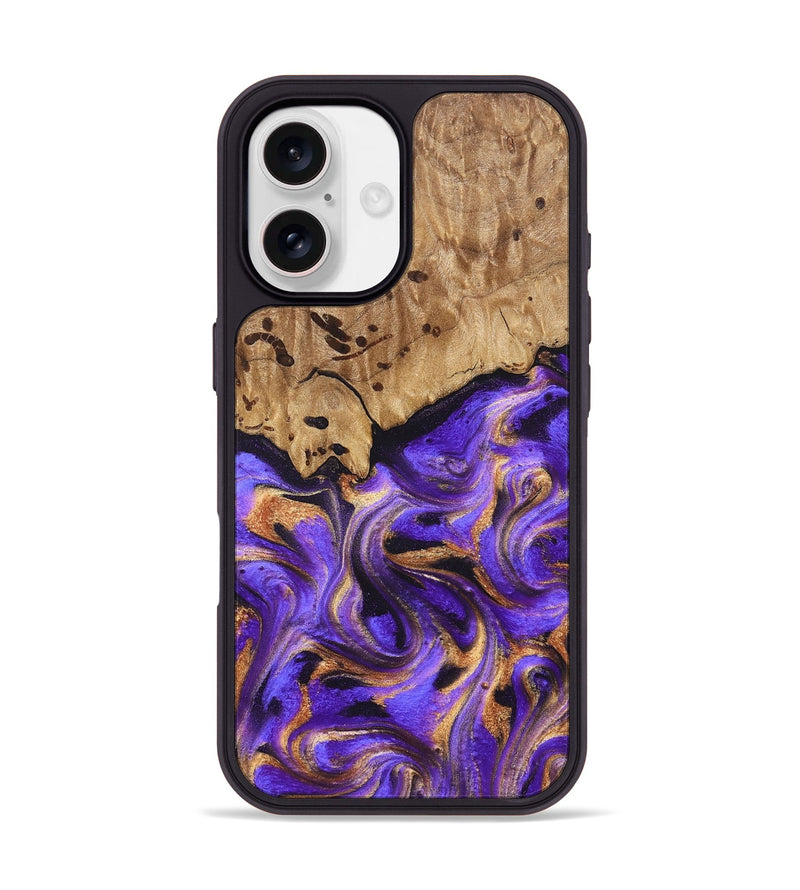 iPhone 17 Wood Phone Case - Kristal (Purple, 822182)