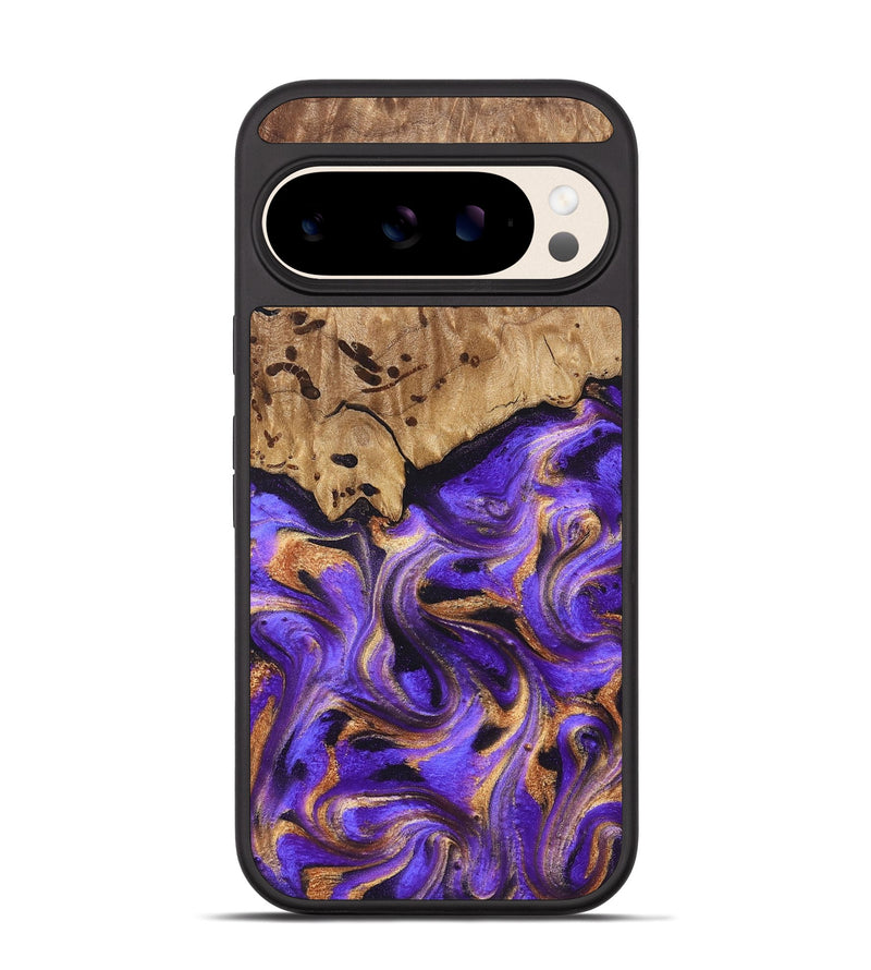 Pixel 10 Wood Phone Case - Kristal (Purple, 822182)