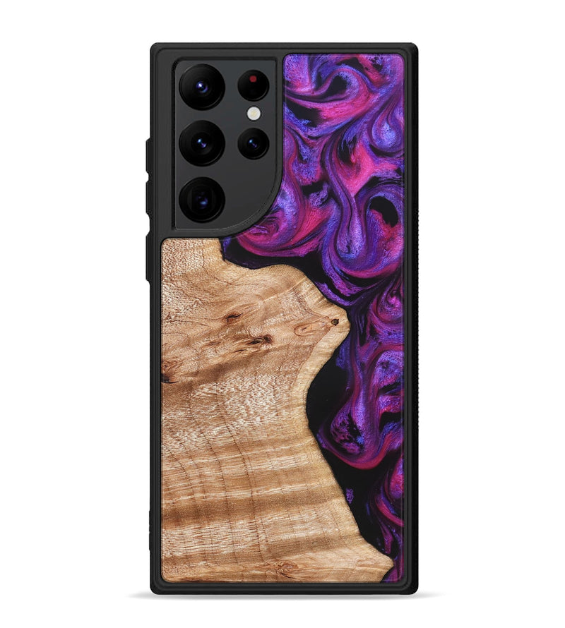 Galaxy S22 Ultra Wood Phone Case - Jenelle (Purple, 822183)