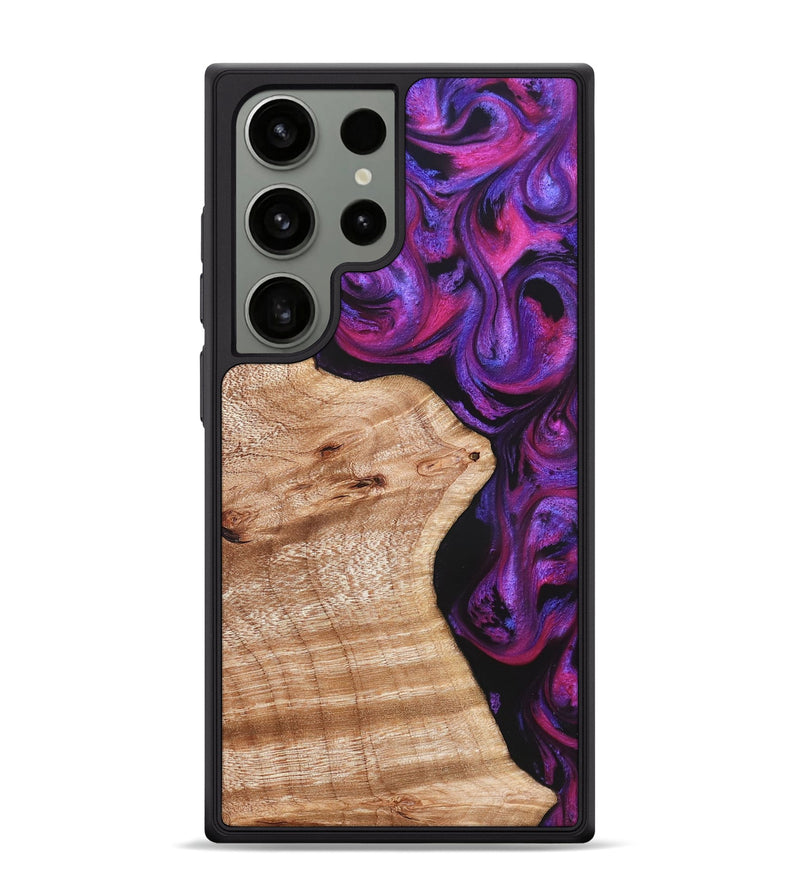Galaxy S24 Ultra Wood Phone Case - Jenelle (Purple, 822183)