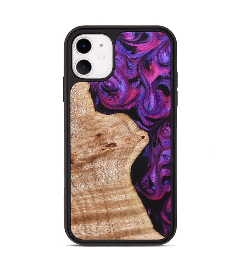 iPhone 11 Wood Phone Case - Jenelle (Purple, 822183)