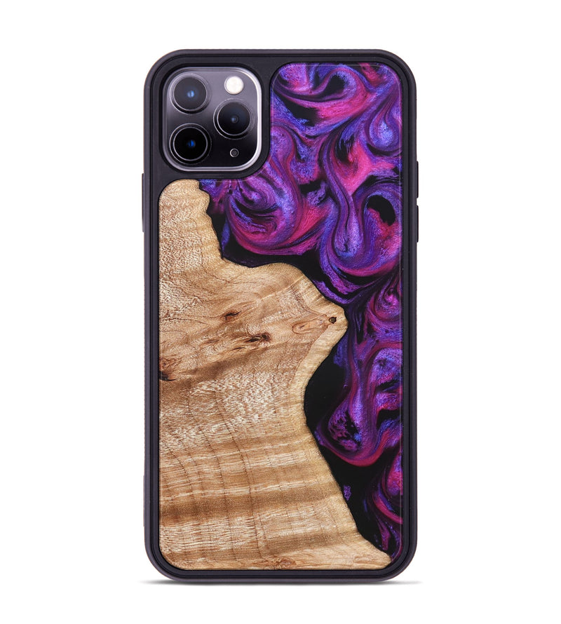 iPhone 11 Pro Max Wood Phone Case - Jenelle (Purple, 822183)