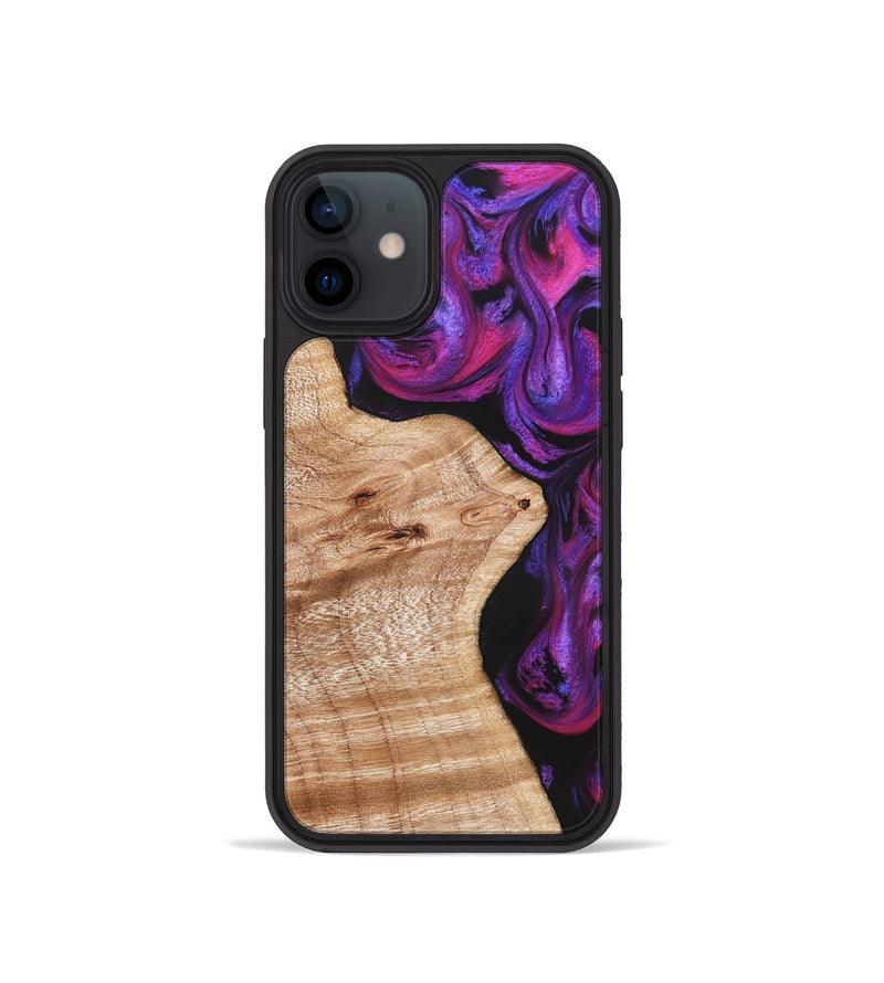 iPhone 12 mini Wood Phone Case - Jenelle (Purple, 822183)