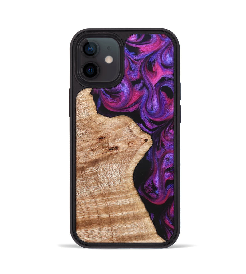 iPhone 12 Wood Phone Case - Jenelle (Purple, 822183)