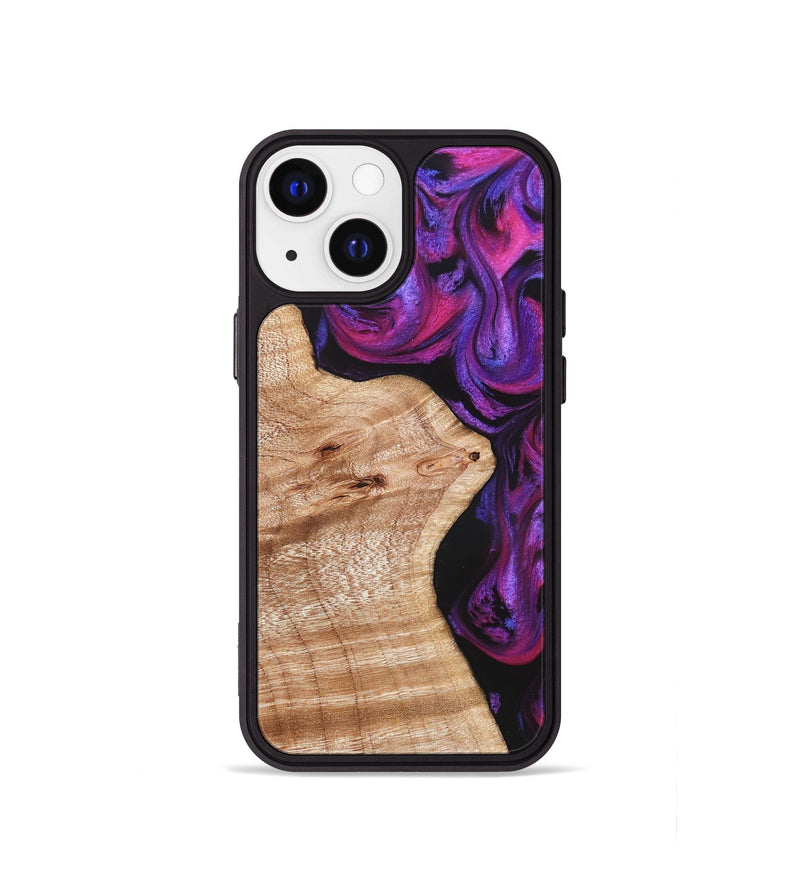 iPhone 13 mini Wood Phone Case - Jenelle (Purple, 822183)