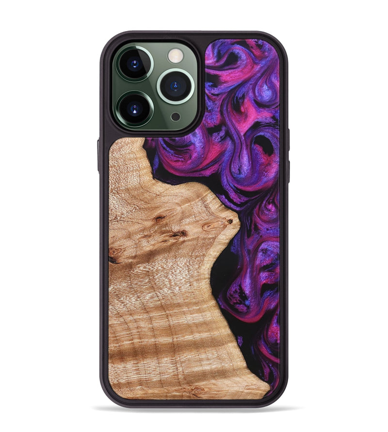 iPhone 13 Pro Max Wood Phone Case - Jenelle (Purple, 822183)