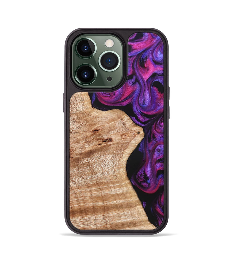 iPhone 13 Pro Wood Phone Case - Jenelle (Purple, 822183)
