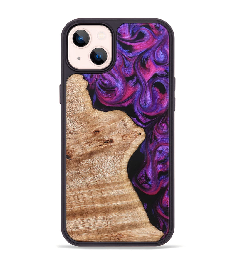 iPhone 14 Plus Wood Phone Case - Jenelle (Purple, 822183)