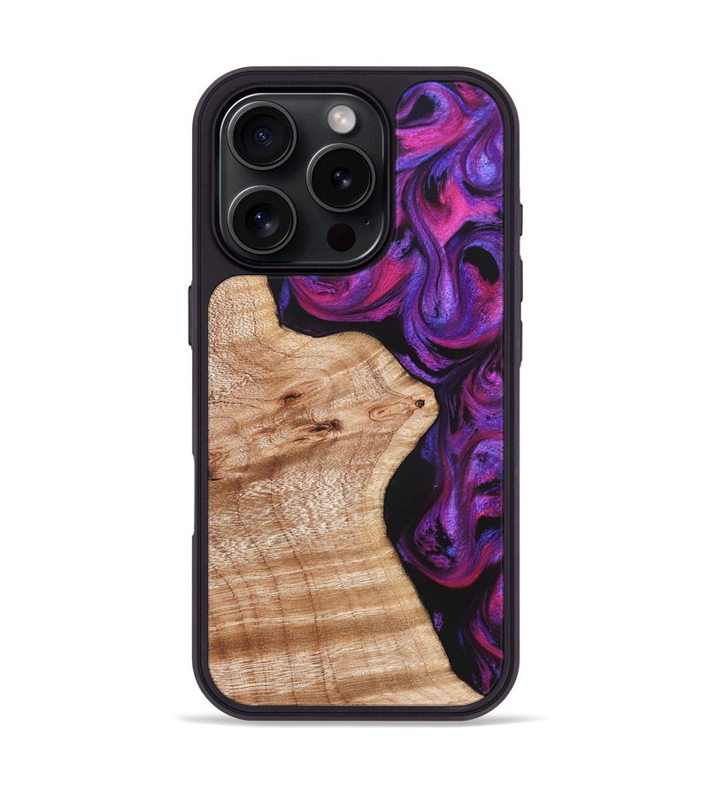 iPhone 16 Pro Wood Phone Case - Jenelle (Purple, 822183)