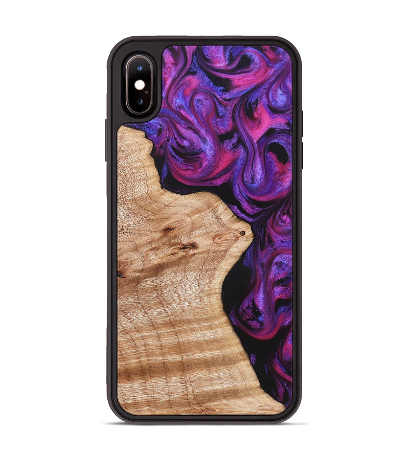 iPhone Xs Max Wood Phone Case - Jenelle (Purple, 822183)