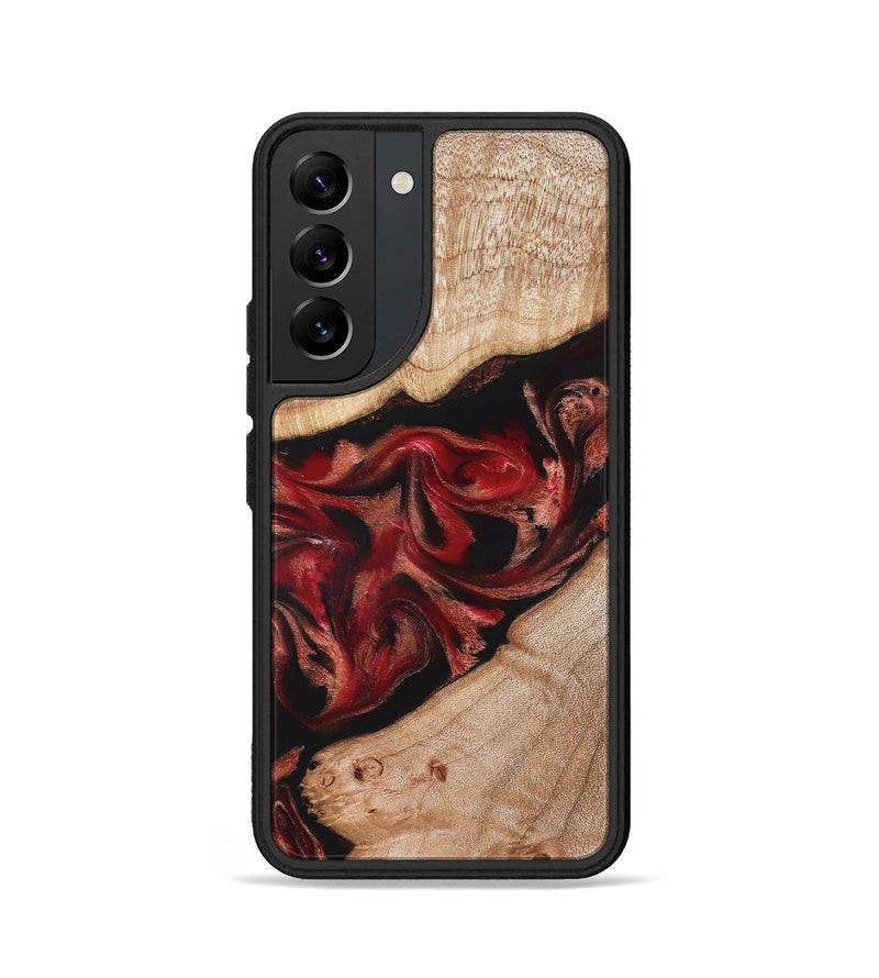 Galaxy S22 Wood Phone Case - Harlan (Red, 822184)