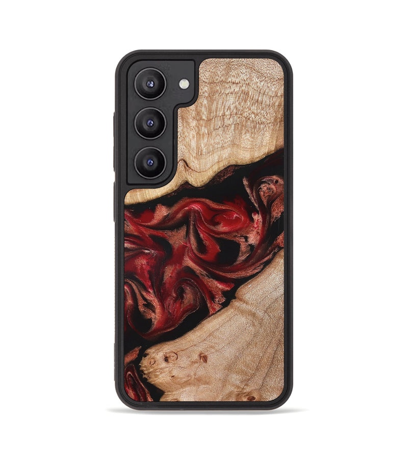 Galaxy S23 Wood Phone Case - Harlan (Red, 822184)