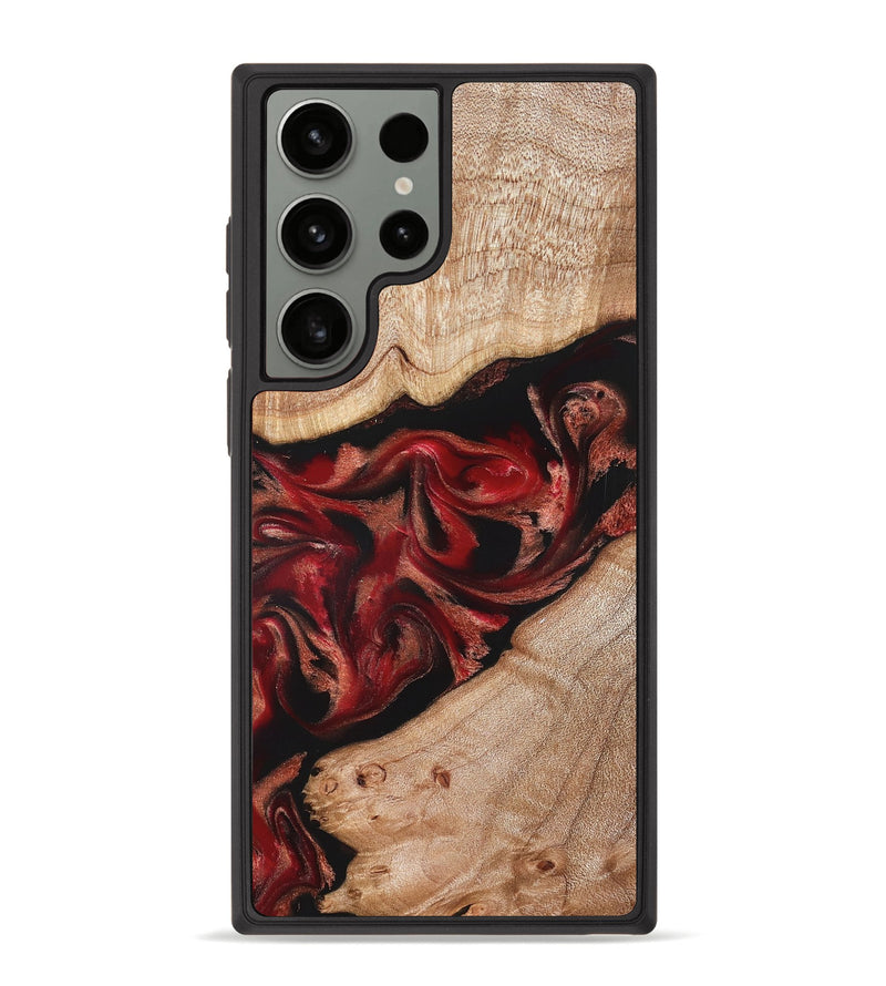 Galaxy S23 Ultra Wood Phone Case - Harlan (Red, 822184)