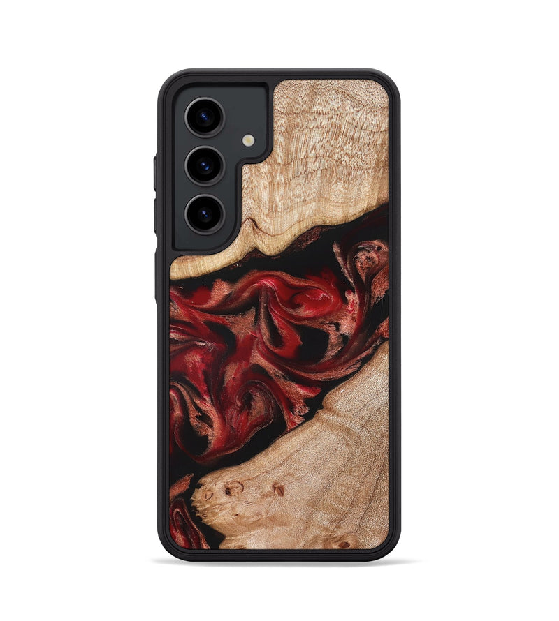 Galaxy S24 Wood Phone Case - Harlan (Red, 822184)