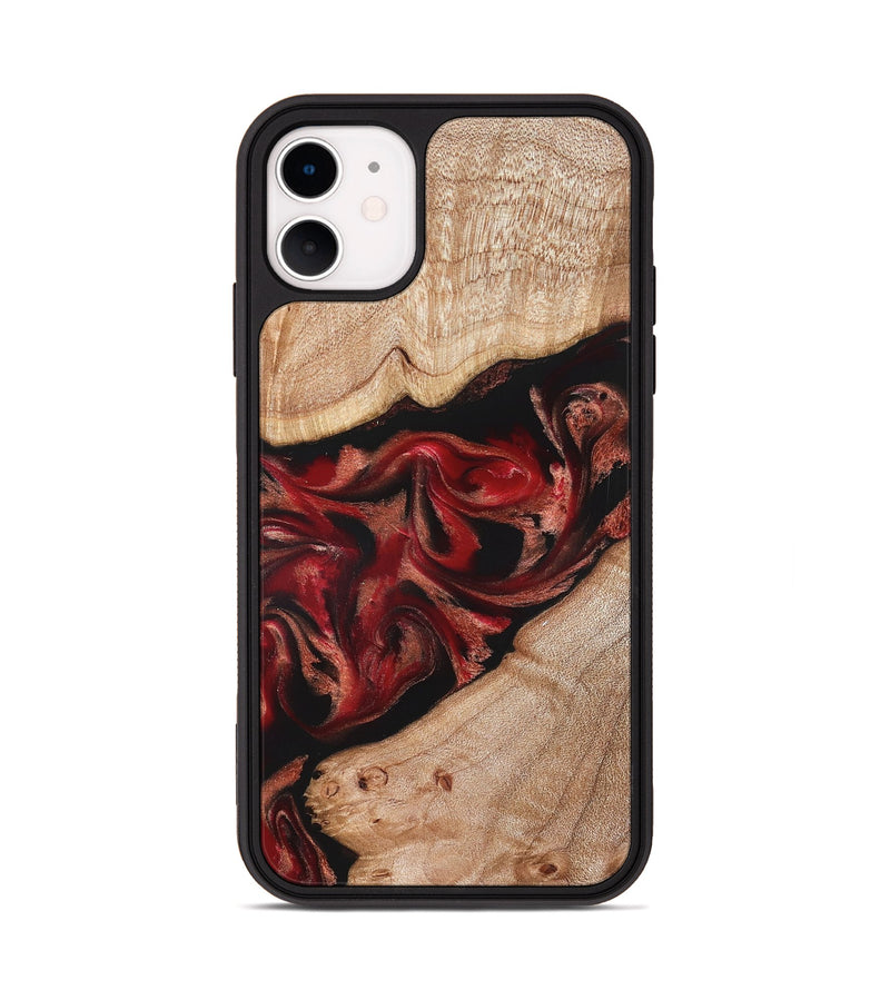 iPhone 11 Wood Phone Case - Harlan (Red, 822184)