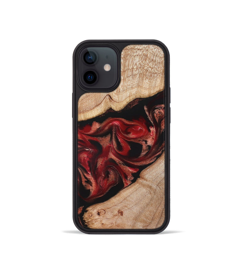 iPhone 12 mini Wood Phone Case - Harlan (Red, 822184)
