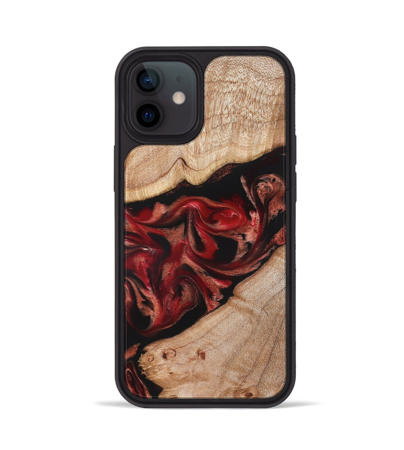 iPhone 12 Wood Phone Case - Harlan (Red, 822184)