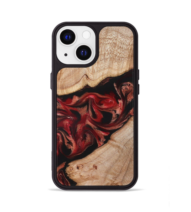 iPhone 13 Wood Phone Case - Harlan (Red, 822184)