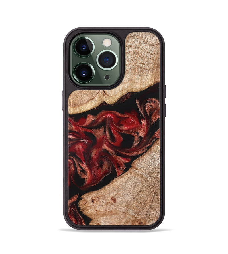 iPhone 13 Pro Wood Phone Case - Harlan (Red, 822184)