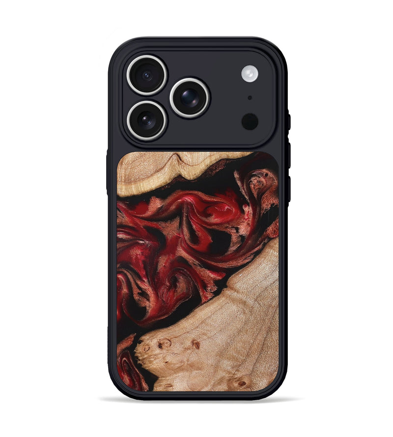 iPhone 17 Pro Wood Phone Case - Harlan (Red, 822184)