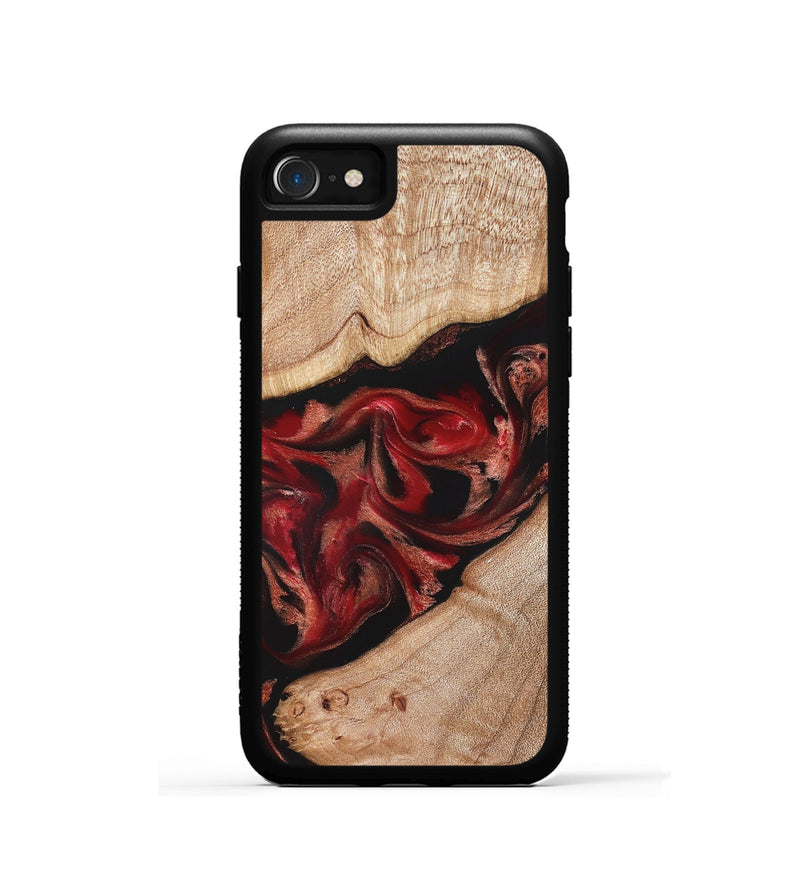 iPhone SE Wood Phone Case - Harlan (Red, 822184)