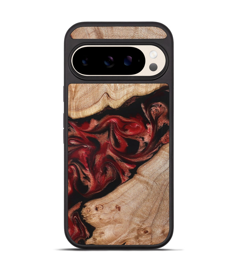 Pixel 10 Wood Phone Case - Harlan (Red, 822184)