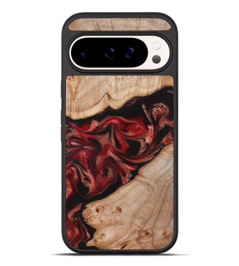 Pixel 10 Pro XL Wood Phone Case - Harlan (Red, 822184)