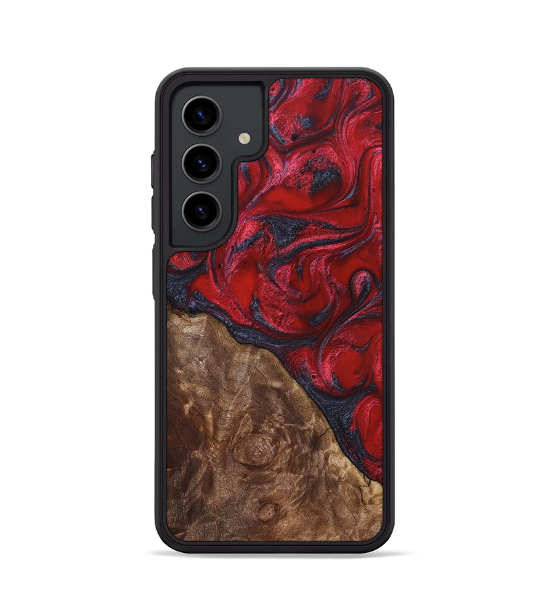 Galaxy S24 Wood Phone Case - Teri (Red, 822186)