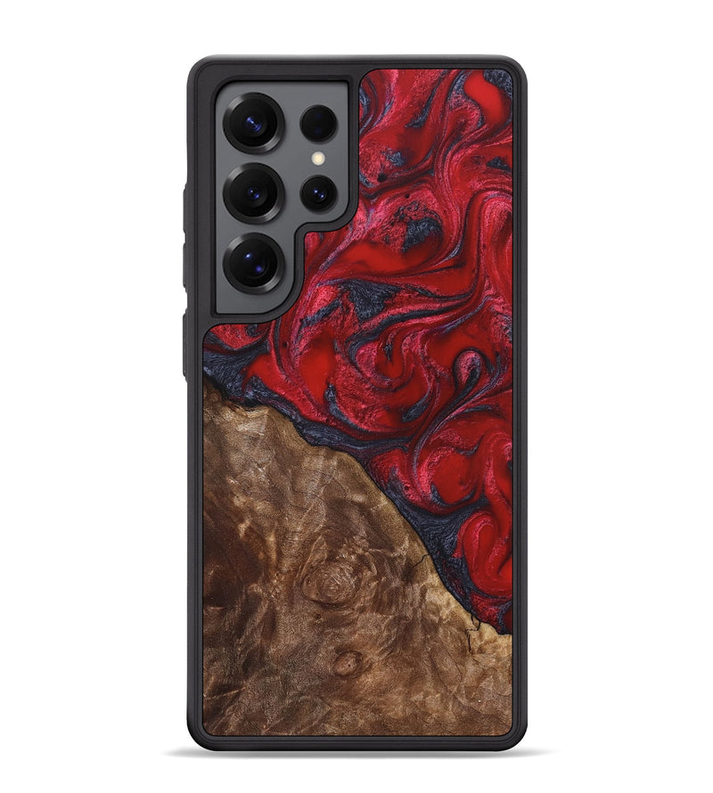 Galaxy S25 Ultra Wood Phone Case - Teri (Red, 822186)