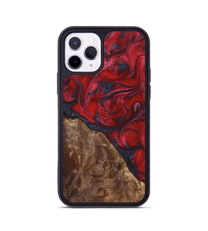 iPhone 11 Pro Wood Phone Case - Teri (Red, 822186)
