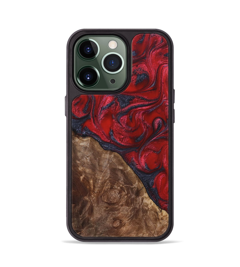 iPhone 13 Pro Wood Phone Case - Teri (Red, 822186)