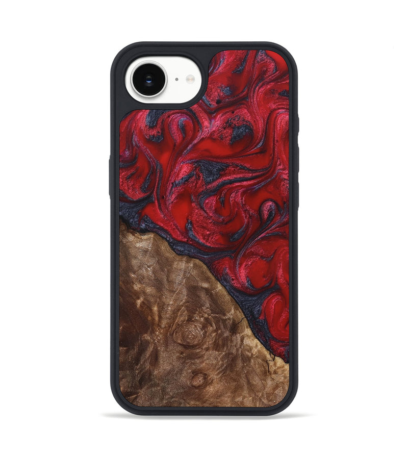 iPhone 16e Wood Phone Case - Teri (Red, 822186)