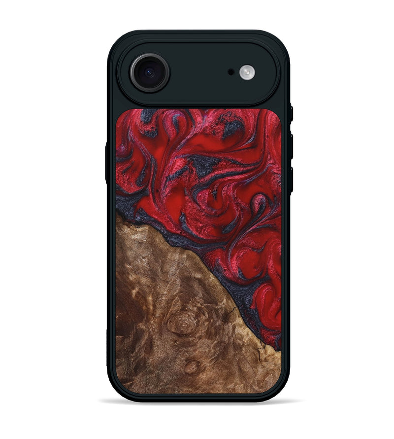 iPhone 17 Air Wood Phone Case - Teri (Red, 822186)