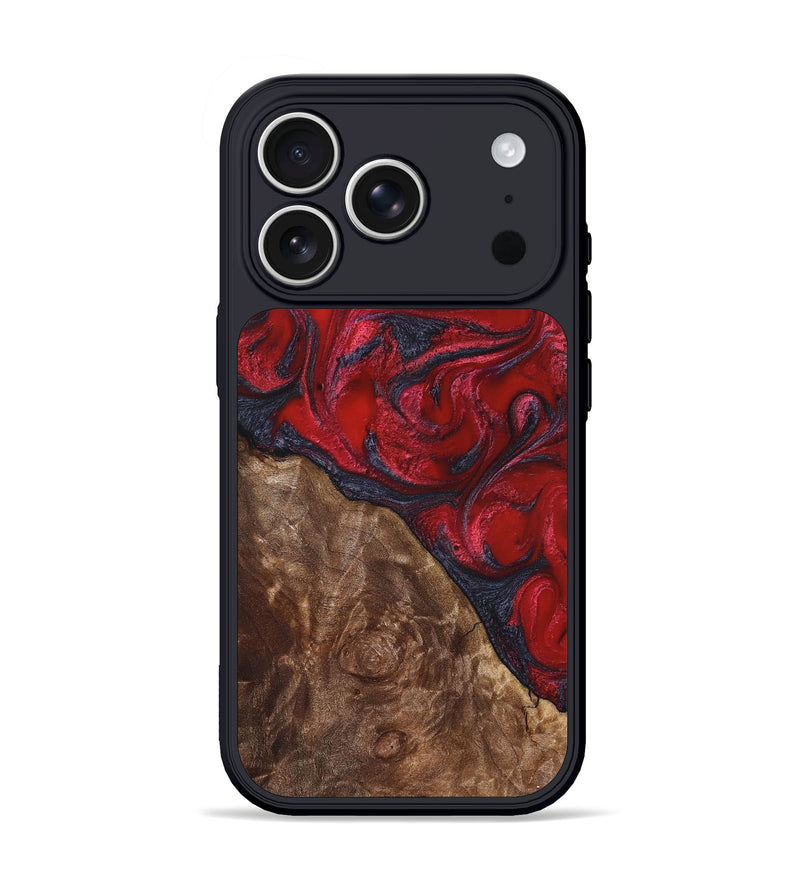 iPhone 17 Pro Wood Phone Case - Teri (Red, 822186)