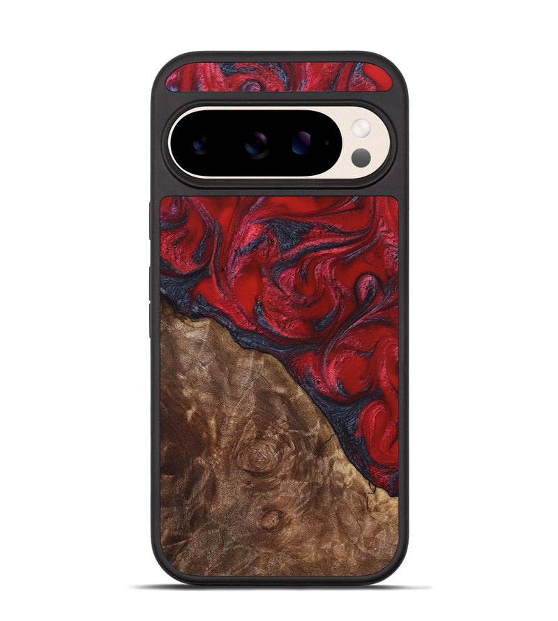 Pixel 10 Wood Phone Case - Teri (Red, 822186)