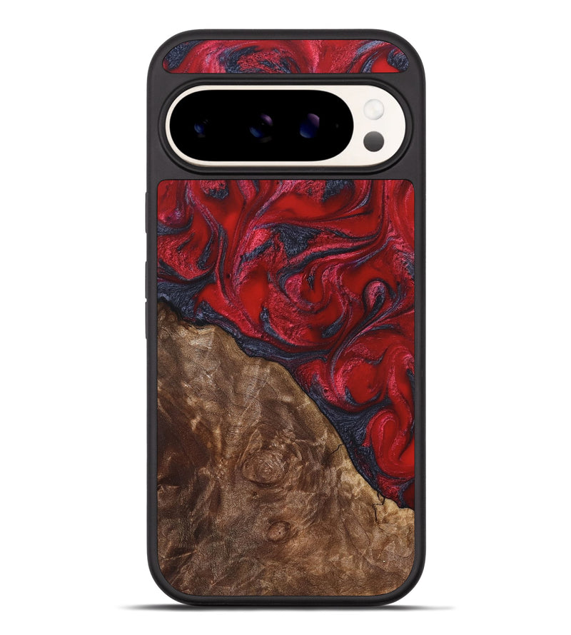 Pixel 9 Pro XL Wood Phone Case - Teri (Red, 822186)