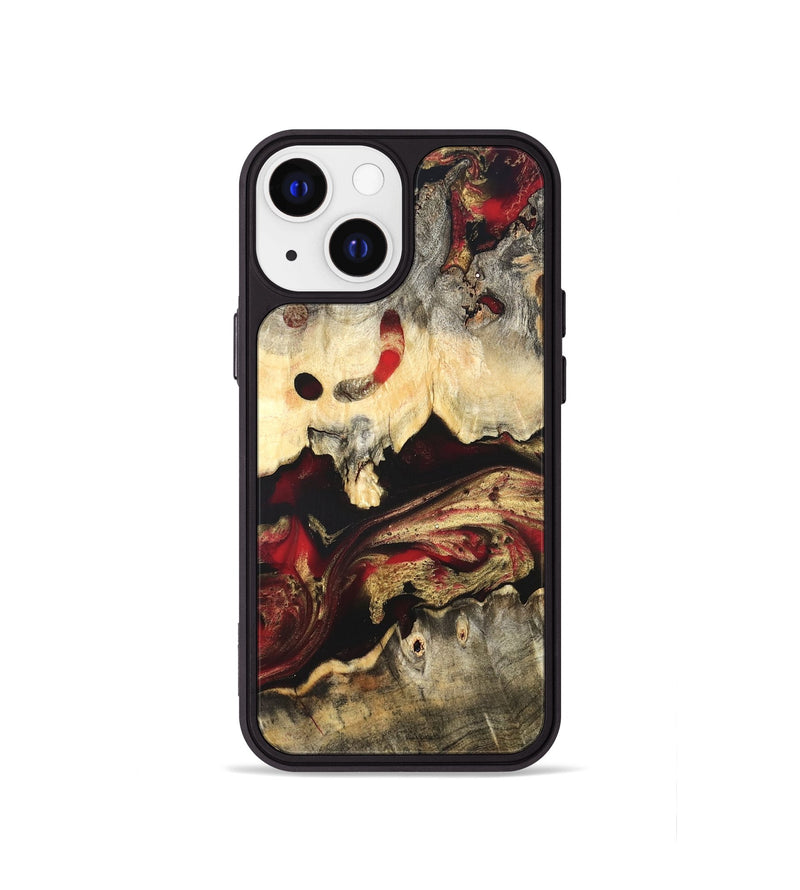 iPhone 13 mini Wood Phone Case - Stephon (Red, 822187)