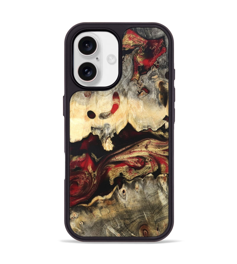 iPhone 17 Wood Phone Case - Stephon (Red, 822187)