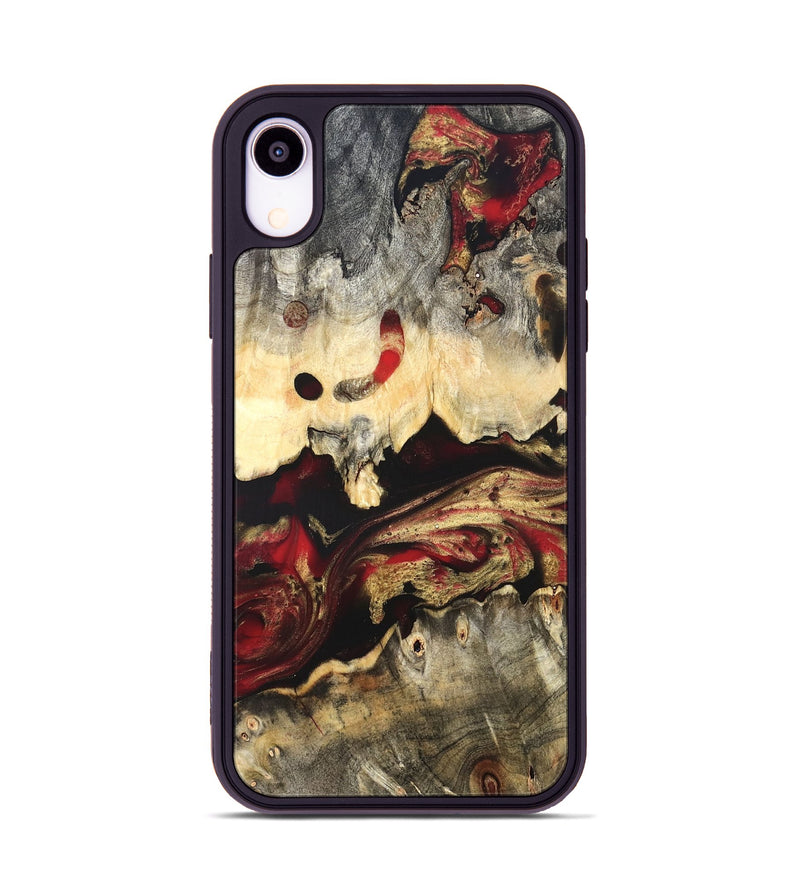iPhone Xr Wood Phone Case - Stephon (Red, 822187)