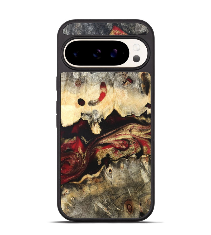 Pixel 9 Pro Wood Phone Case - Stephon (Red, 822187)