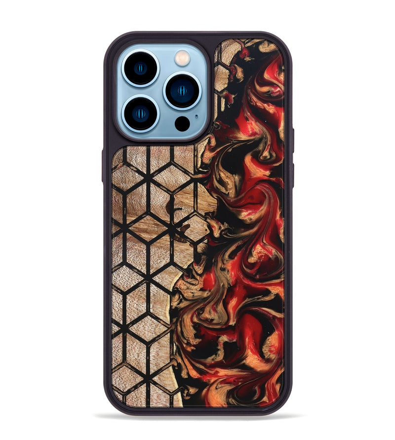 iPhone 14 Pro Max Wood Phone Case - Jasper (Pattern, 822196)